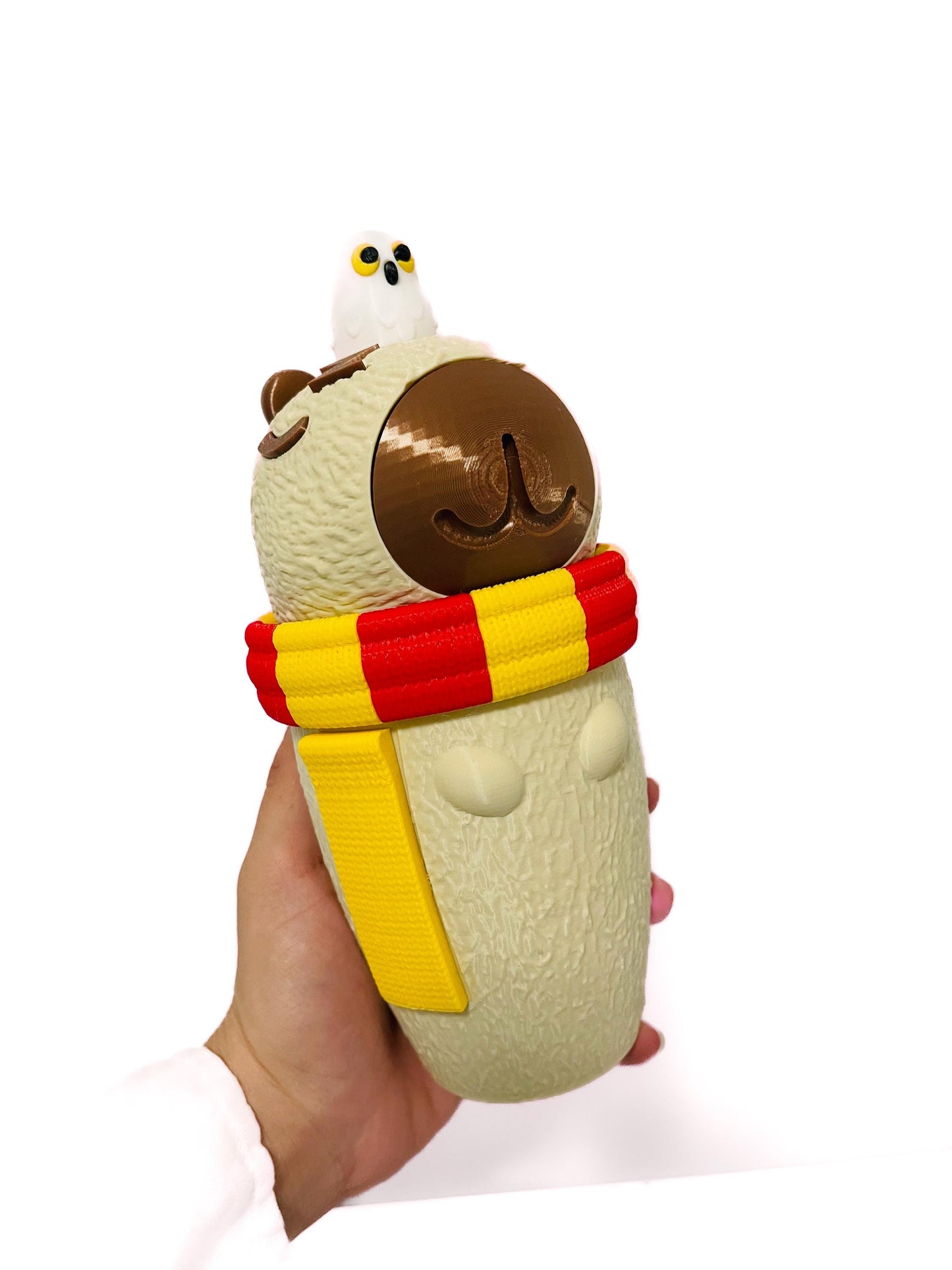Capybara wizard Tumbler 3D Printed Cute Drinkware Coffee and Water Cup Kawaii Capybara Gift gamers fantasy Cup Gift book lovers Capybara cup