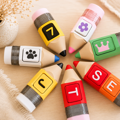 Personalized Pencil Clicker Keychain | Custom Name Fidget Toy