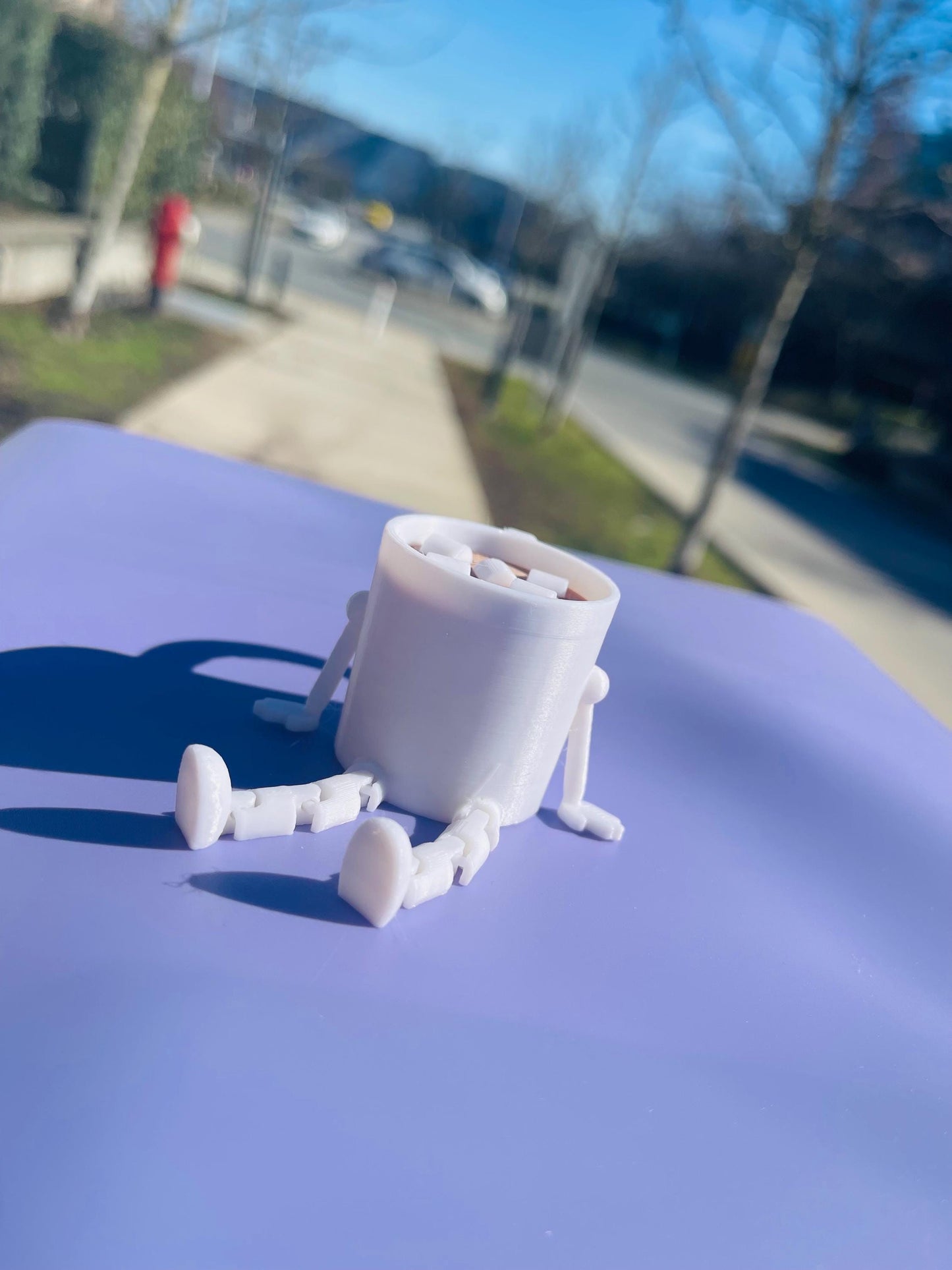 Coffee Buddy Articulated Mini Figure Cute Coffee Cup Toy Desk Decor for Coffee Lovers Kawaii Collectible Barista Gift Cocoa Lovers gifts