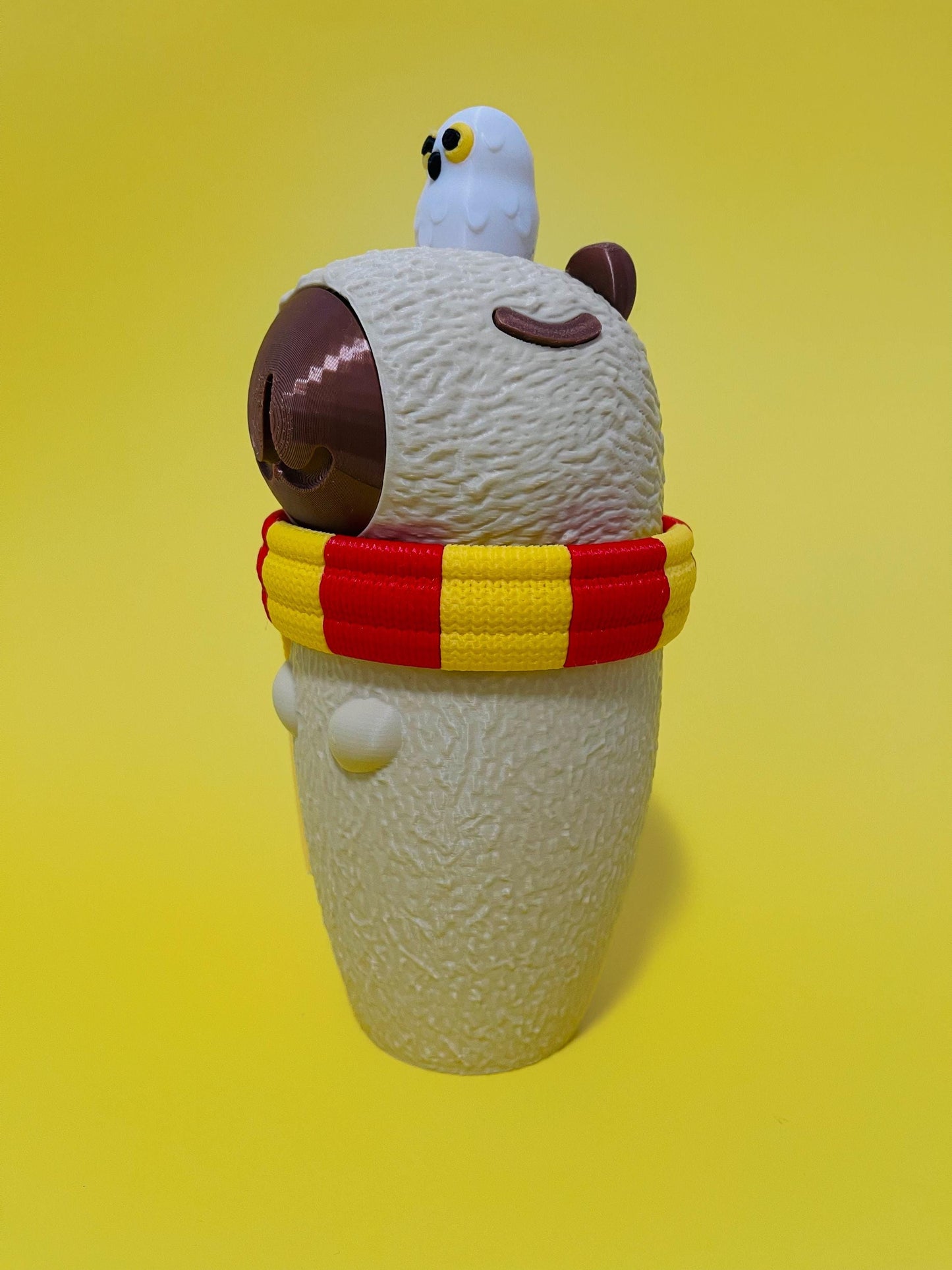 Capybara wizard Tumbler 3D Printed Cute Drinkware Coffee and Water Cup Kawaii Capybara Gift gamers fantasy Cup Gift book lovers Capybara cup