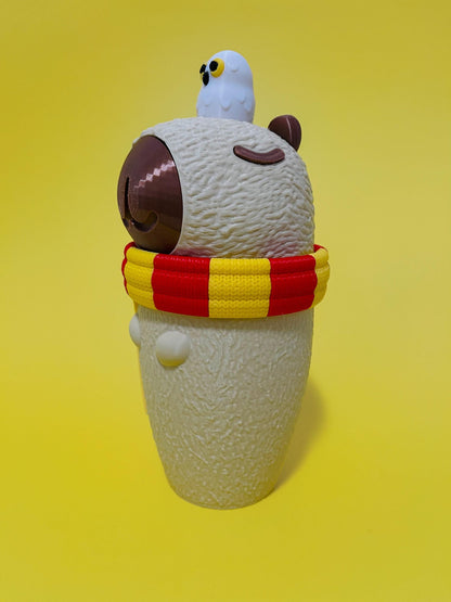 Capybara wizard Tumbler 3D Printed Cute Drinkware Coffee and Water Cup Kawaii Capybara Gift gamers fantasy Cup Gift book lovers Capybara cup