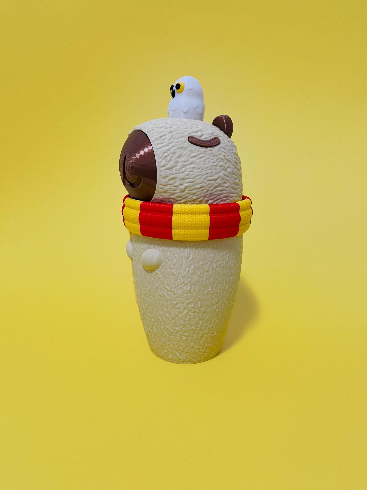Capybara wizard Tumbler 3D Printed Cute Drinkware Coffee and Water Cup Kawaii Capybara Gift gamers fantasy Cup Gift book lovers Capybara cup
