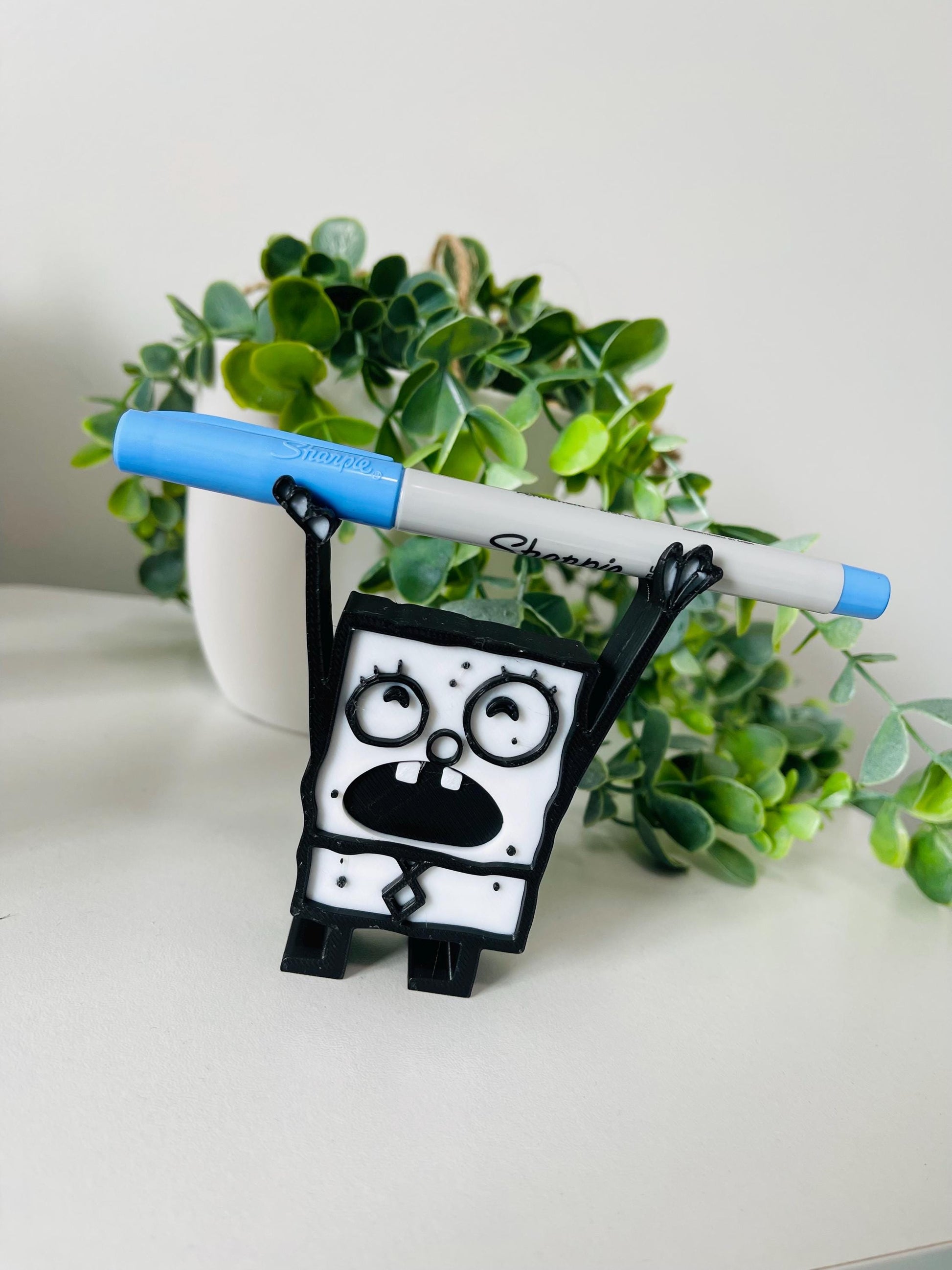 Sea Sponge magic pencil holder DoodleBob Pencil holder 3D printed pencil holder Me Hoy Minoy Funny 3D Printed Desk Organ
