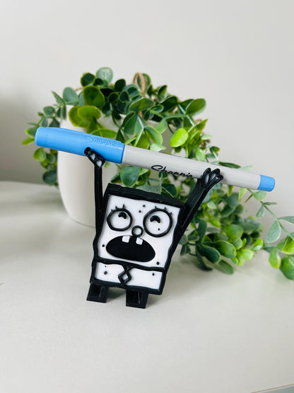 Sea Sponge magic pencil holder DoodleBob Pencil holder 3D printed pencil holder Me Hoy Minoy Funny 3D Printed Desk Organ