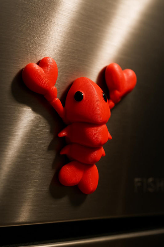 You’re My Lobster Magnet 3D Printed Valentine couples Gift Cute Heart Claw Lobster for Friends Fans Anniversary or Fridg