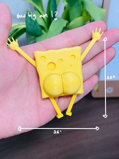 Sea Sponge butt magnet Funny 3D Printed Butt Magnets Hilarious Cartoon inspired Fridge Decor Meme Gift coworkers gift