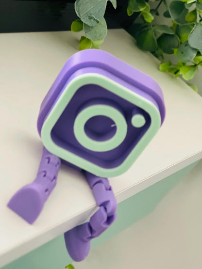 Business card NFC funny NFC Buddy 3D Printed Interactive Social Media keychain Customizable Desk Companion Fun Digital Business Card smart