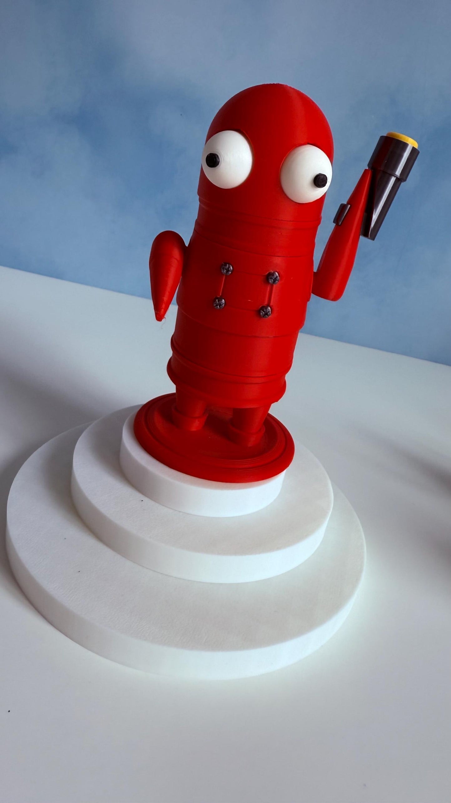 Robot figure 3D Printed Robot Bots in Bright Colors Gamer Gift Cute Geeky Bag Sculpture and Collectibles horror game fidget toy