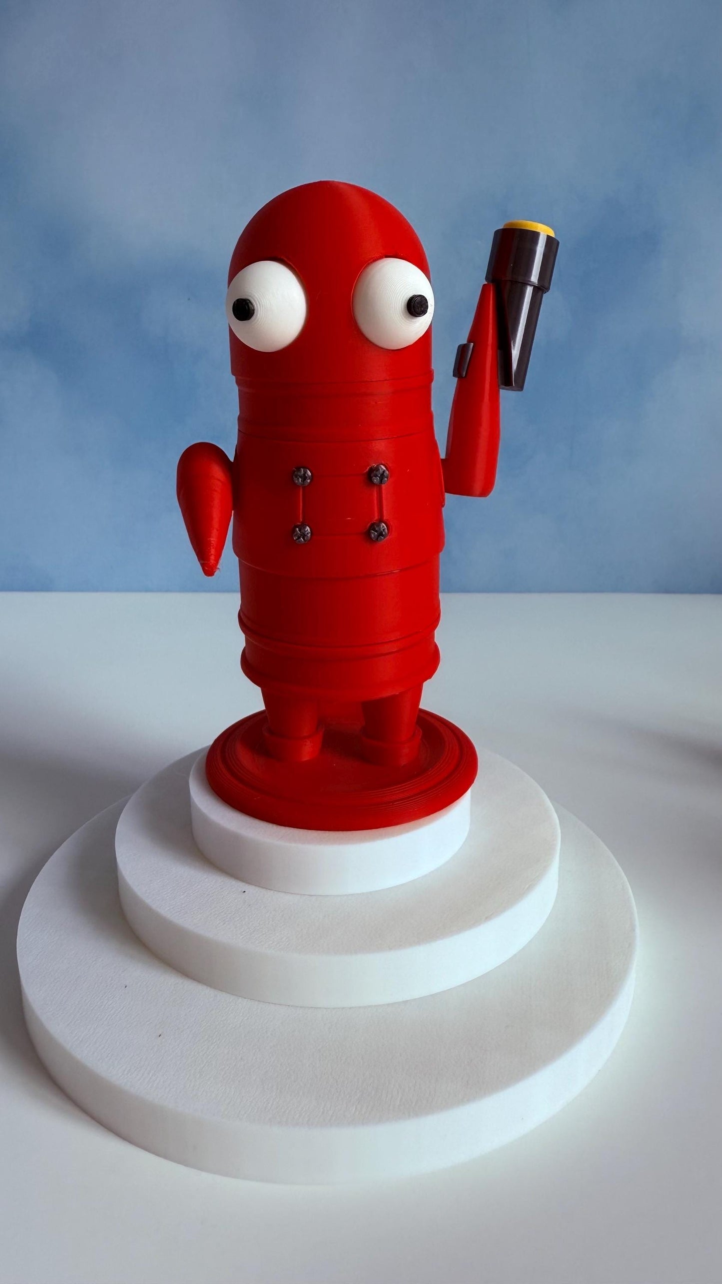 Robot figure 3D Printed Robot Bots in Bright Colors Gamer Gift Cute Geeky Bag Sculpture and Collectibles horror game fidget toy