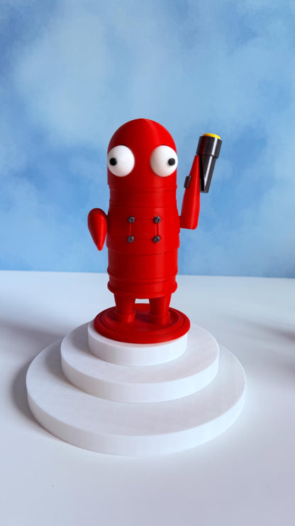 Robot figure 3D Printed Robot Bots in Bright Colors Gamer Gift Cute Geeky Bag Sculpture and Collectibles horror game fidget toy