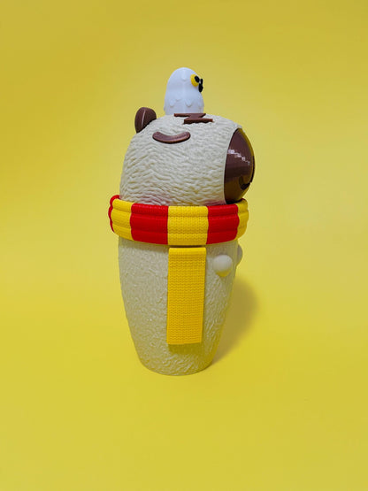 Capybara wizard Tumbler 3D Printed Cute Drinkware Coffee and Water Cup Kawaii Capybara Gift gamers fantasy Cup Gift book lovers Capybara cup