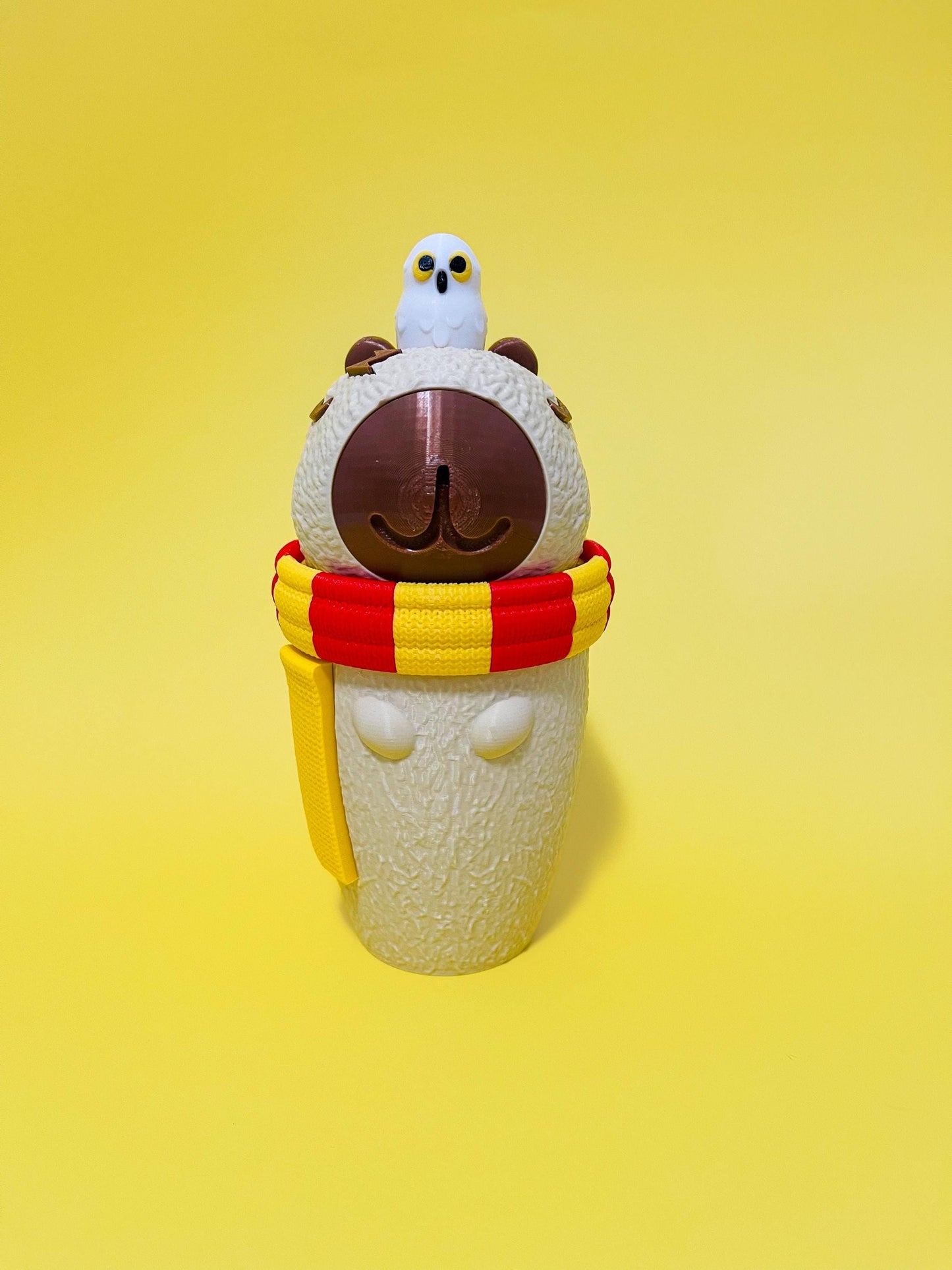 Capybara wizard Tumbler 3D Printed Cute Drinkware Coffee and Water Cup Kawaii Capybara Gift gamers fantasy Cup Gift book lovers Capybara cup