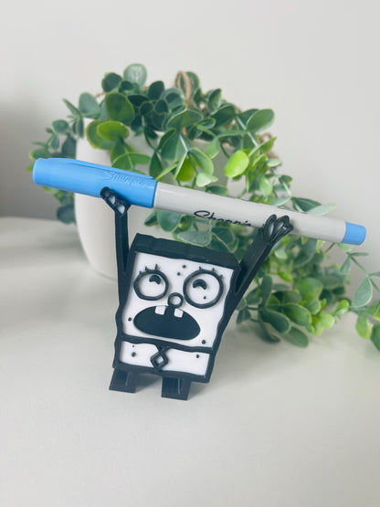 Sea Sponge magic pencil holder DoodleBob Pencil holder 3D printed pencil holder Me Hoy Minoy Funny 3D Printed Desk Organizer Hilarious gift