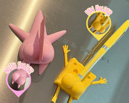 Butt fridge magnets for notes and pens funny 3D Printed sea sponge magnets hilarious Cartoon inspired meme gift adults cool gift figures
