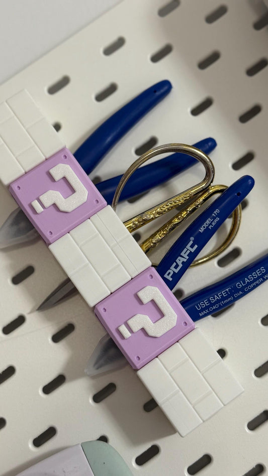 Question Block IKEA Pegboard Tool Holder Cute and Functional 3D Printed Organizer for Craft Rooms Studios and Gamer Setu
