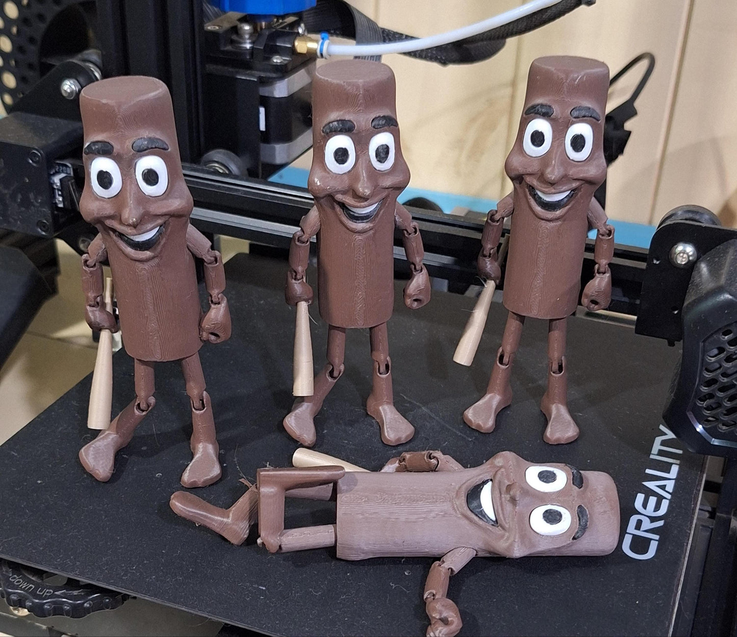 Tung Tung Sahur Meme Toy 3D Printed Bat Character from Viral TikTok Trend Funny Desk Toy or Gag Gift Custom Sahur Prop Meme Tiktok Fans