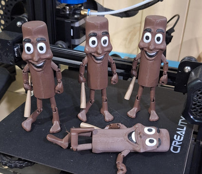 Tung Tung Sahur Meme Toy 3D Printed Bat Character from Viral TikTok Trend Funny Desk Toy or Gag Gift Custom Sahur Prop Meme Tiktok Fans
