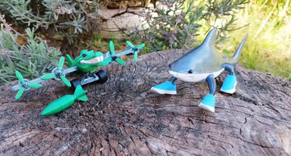 Tralalero Tralala Shark Toy 3D Printed Viral Meme Figure TikTok Trend Collectible Funny Gift for Shark and Sneaker Meme Tiktok Fans Brainrot