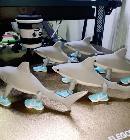 Tralalero Tralala Shark Toy 3D Printed Viral Meme Figure TikTok Trend Collectible Funny Gift for Shark and Sneaker Meme Tiktok Fans Brainrot