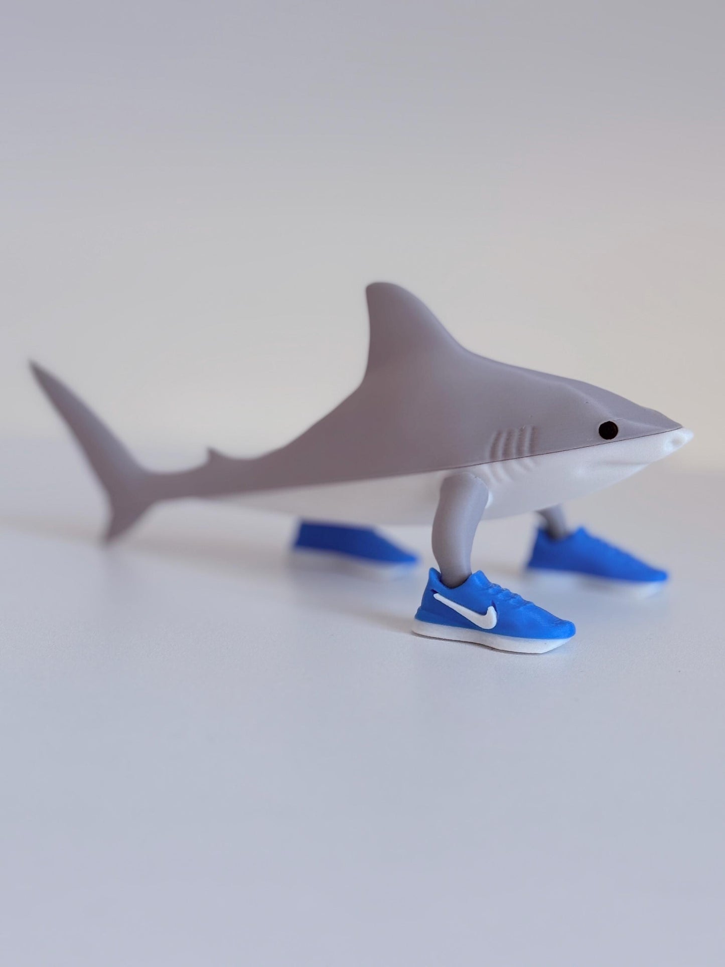 Tralalero Tralala Shark Toy 3D Printed Viral Meme Figure TikTok Trend Collectible Funny Gift for Shark and Sneaker Meme Tiktok Fans Brainrot