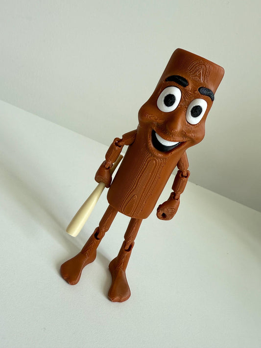 Tung Tung Sahur Meme Toy 3D Printed Bat Character from Viral TikTok Trend Funny Desk Toy or Gag Gift Custom Sahur Prop M