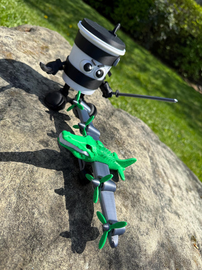 Bombardino Cocodrilo Bomber Plane toy 3D Printed Viral Figure Funny Animal Aircraft with Bomb DropToy Viral Meme Figure TikTok Trend croco