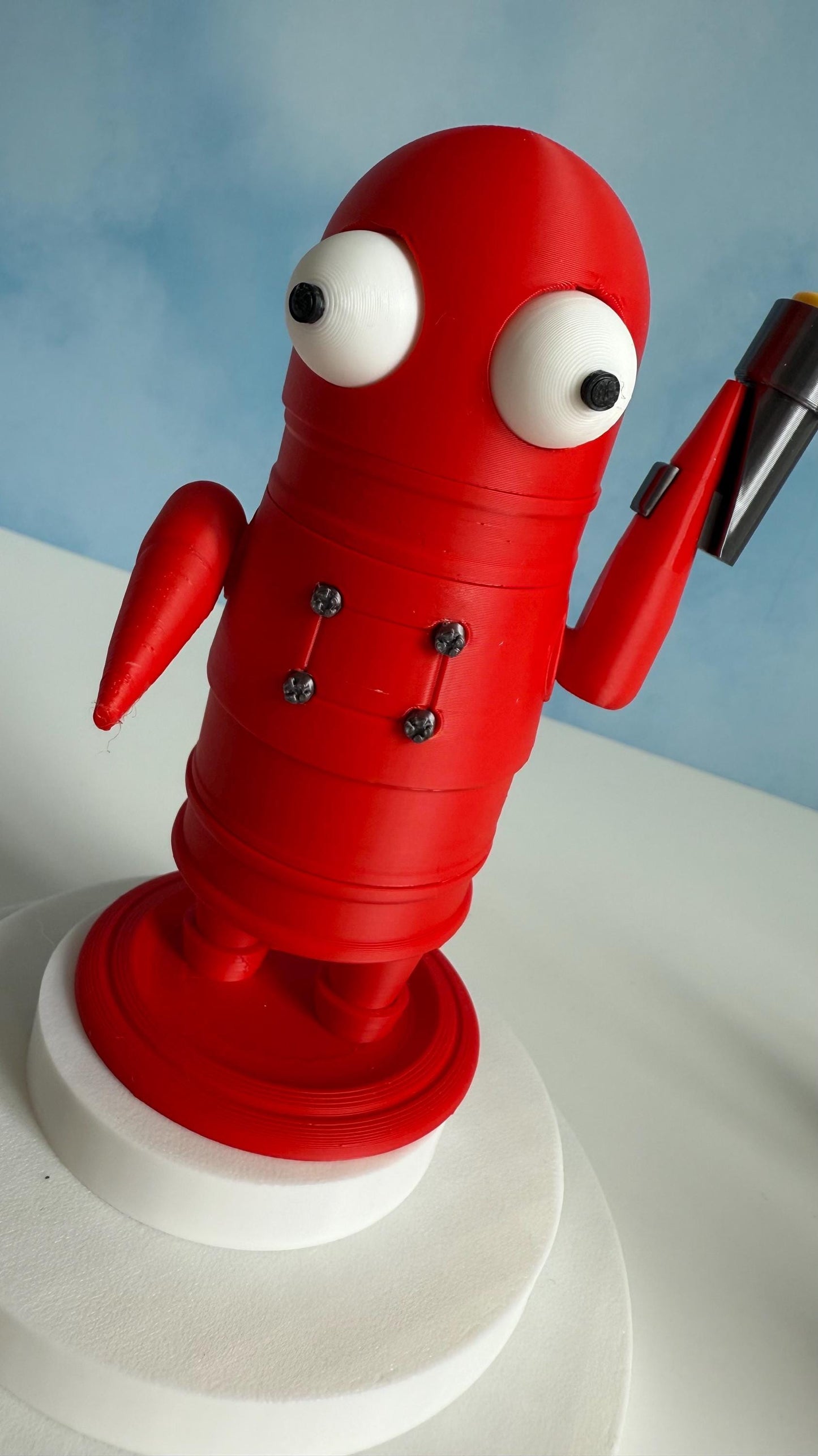 Robot figure 3D Printed Robot Bots in Bright Colors Gamer Gift Cute Geeky Bag Sculpture and Collectibles horror game fidget toy
