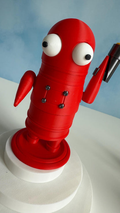 Robot figure 3D Printed Robot Bots in Bright Colors Gamer Gift Cute Geeky Bag Sculpture and Collectibles horror game fidget toy