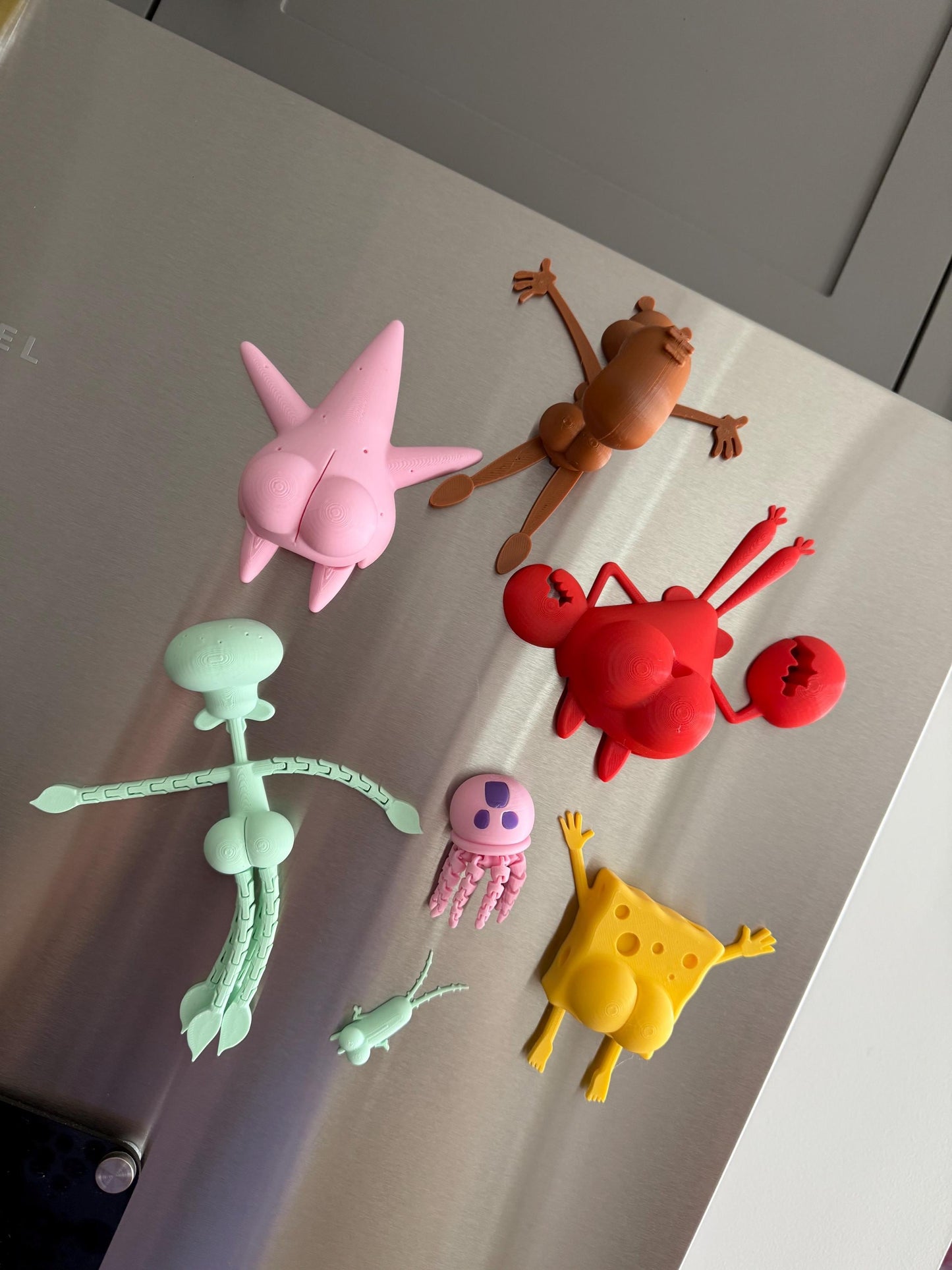 Sea Sponge and pals butt Funny 3D Printed Butt Magnets: Kawaii Fridge Decor