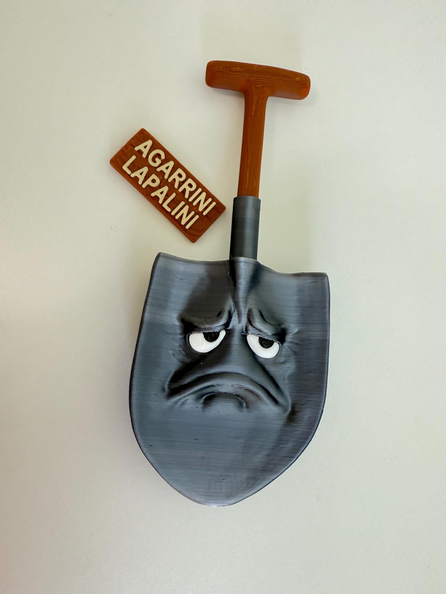 Sad Shovel Figurine – 3D Printed Pala Garrini Lapalini Viral TikTok Meme Decor Brainrot Home Accent Emotional Shovel Sculpture meme figure