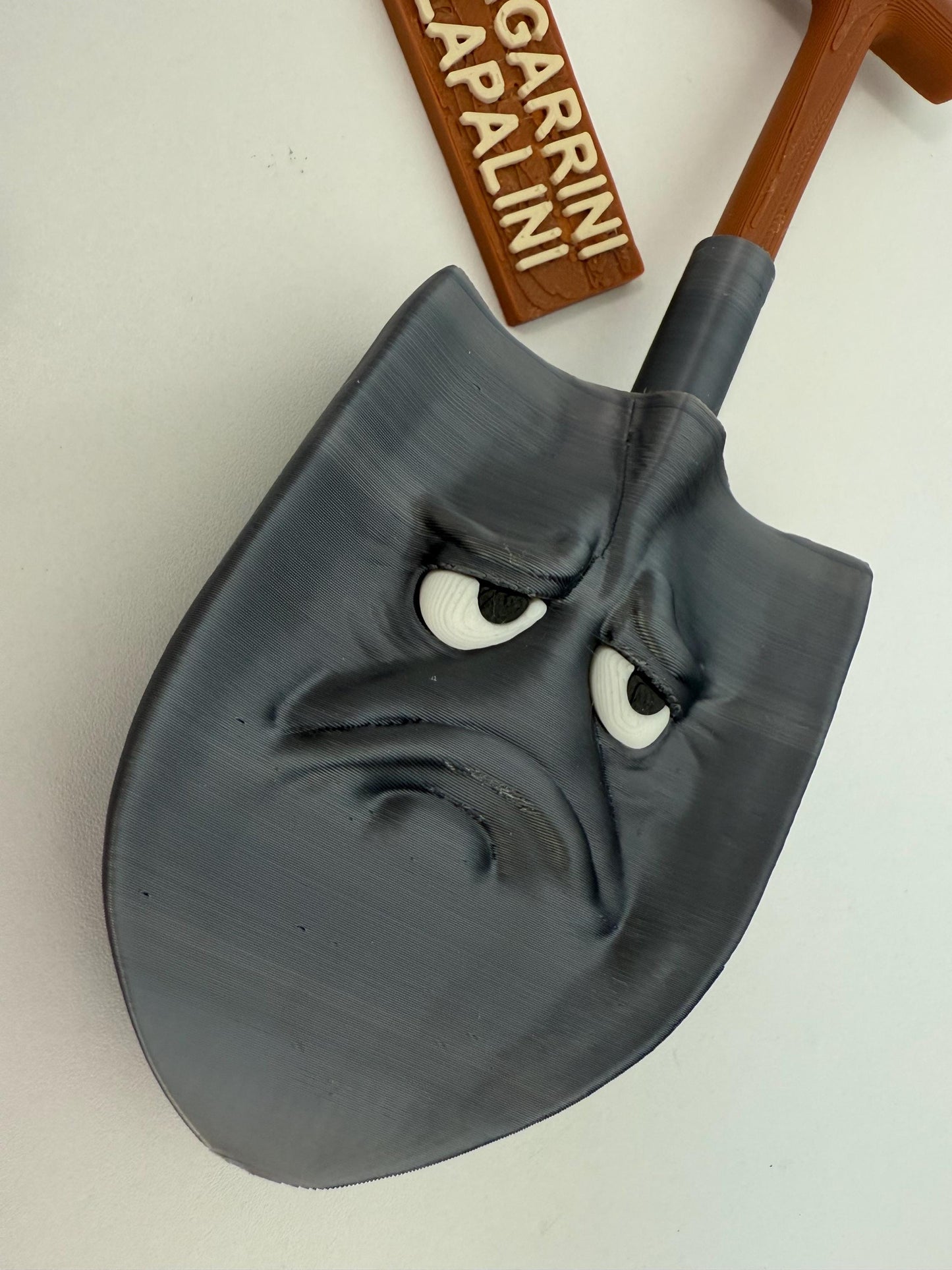 Sad Shovel Figurine – 3D Printed Pala Garrini Lapalini Viral TikTok Meme Decor Brainrot Home Accent Emotional Shovel Sculpture meme figure