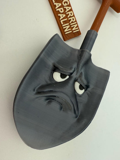 Sad Shovel Figurine – 3D Printed Pala Garrini Lapalini Viral TikTok Meme Decor Brainrot Home Accent Emotional Shovel Sculpture meme figure