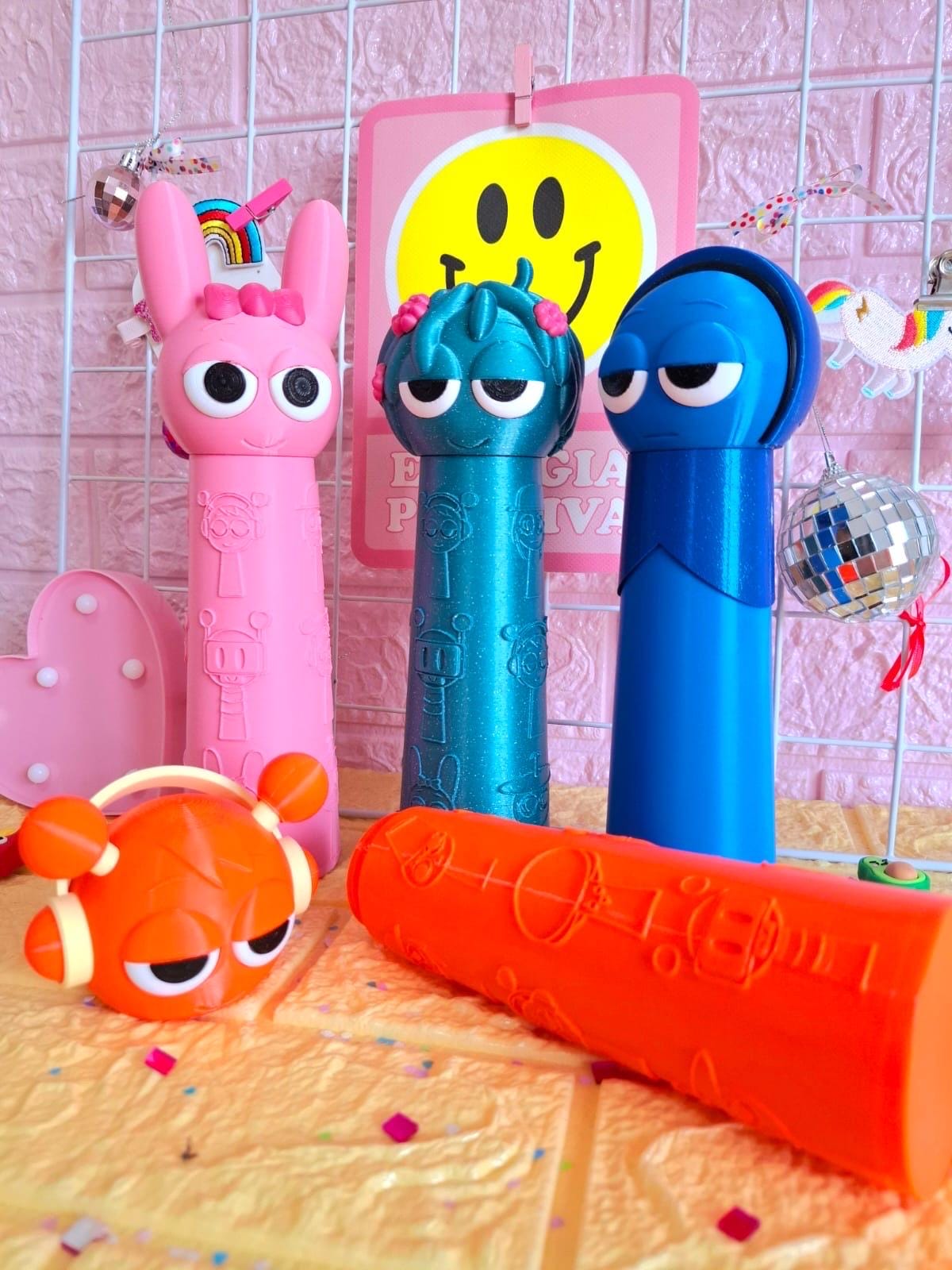 Custom Sprunki Pencil Case 3D Printed Colorful Storage Desk Organizer Cute School Supply Holder Gift for Gamers teens an