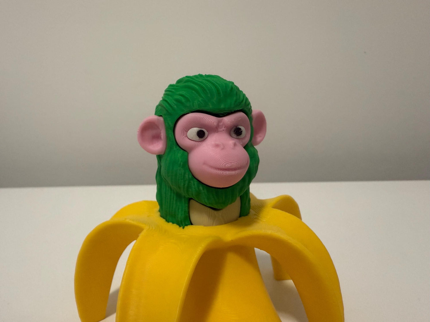 Chimpanzini Bananini – Funny 3D Printed Meme Figurine – Banana Monkey Toy Viral Brainrot TikTok Decor Weird Collectible Meme Figure TikTok