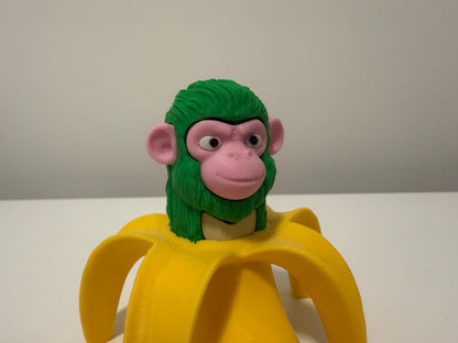 Chimpanzini Bananini – Funny 3D Printed Meme Figurine – Banana Monkey Toy Viral Brainrot TikTok Decor Weird Collectible Meme Figure TikTok