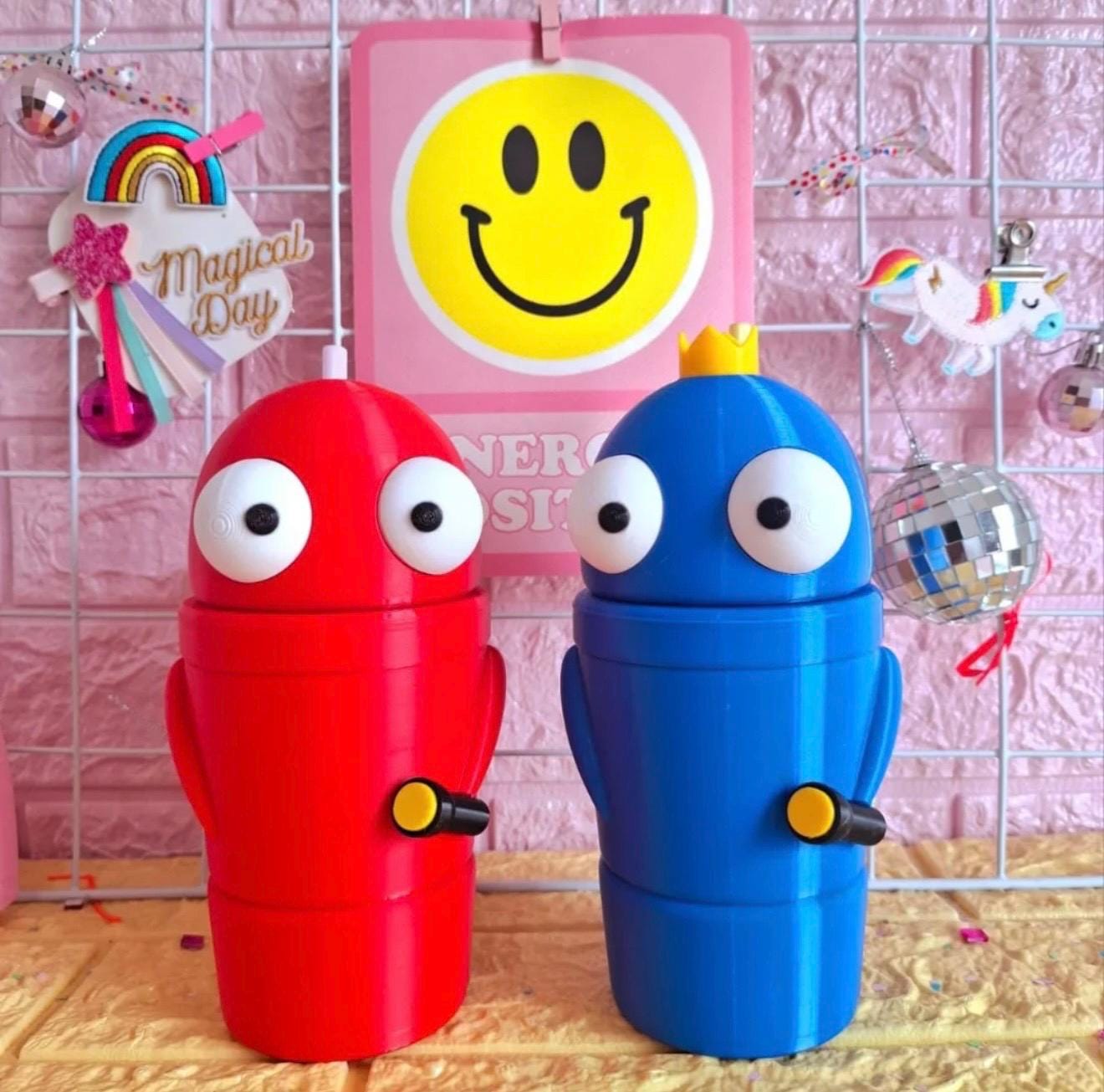Repo Robot Tumbler drinkware figure 3D Printed horror Robot Cup with Lid Cute Geeky Drinkware for Gamers Tech Fans and U