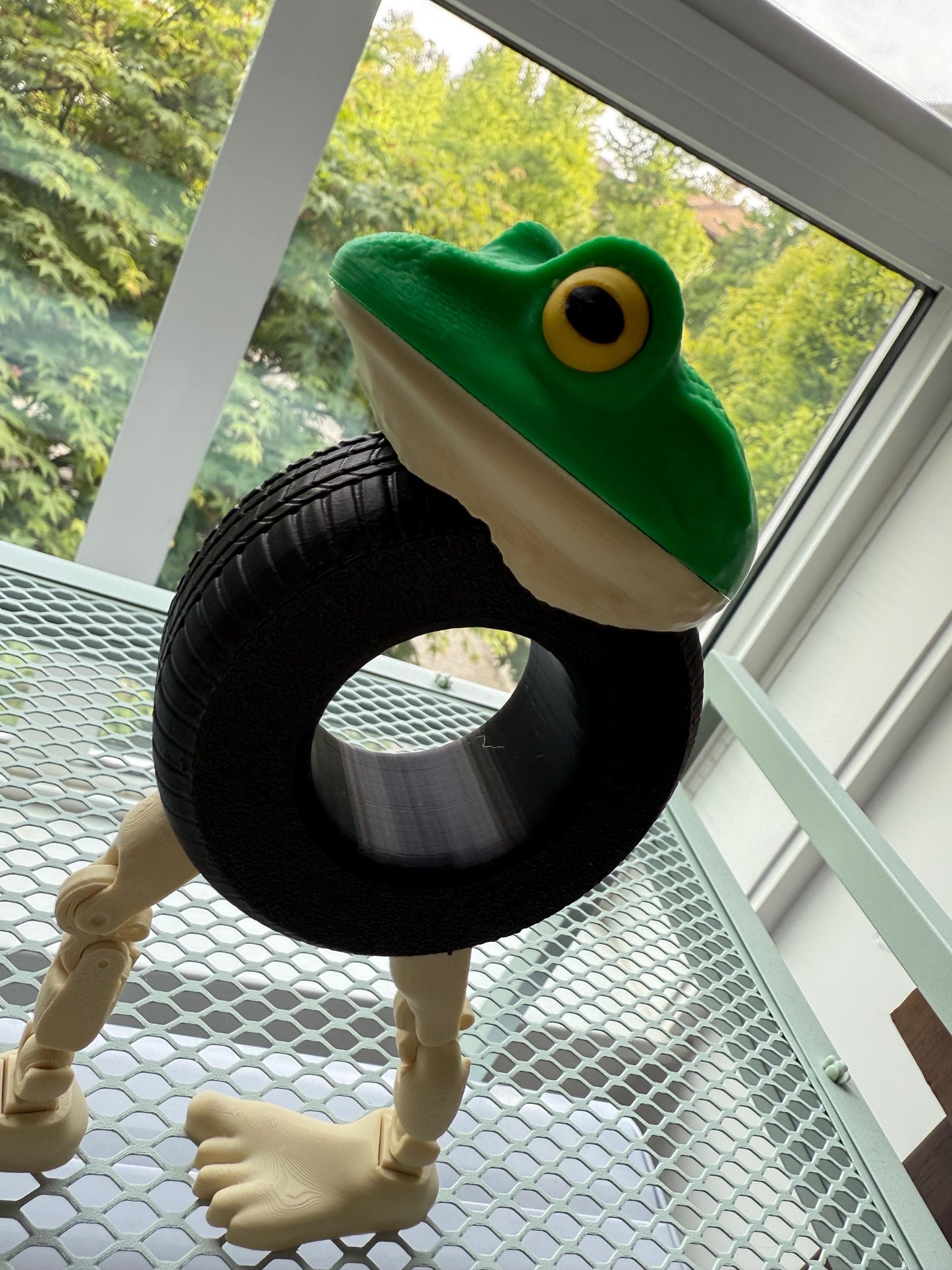 Boneca Ambalabu 3D Printed Meme Figurine Frog Tire Lady Toy Surreal TikTok Desk Decor Viral Meme TikTok trend Ambalu toy Italian Brainrot