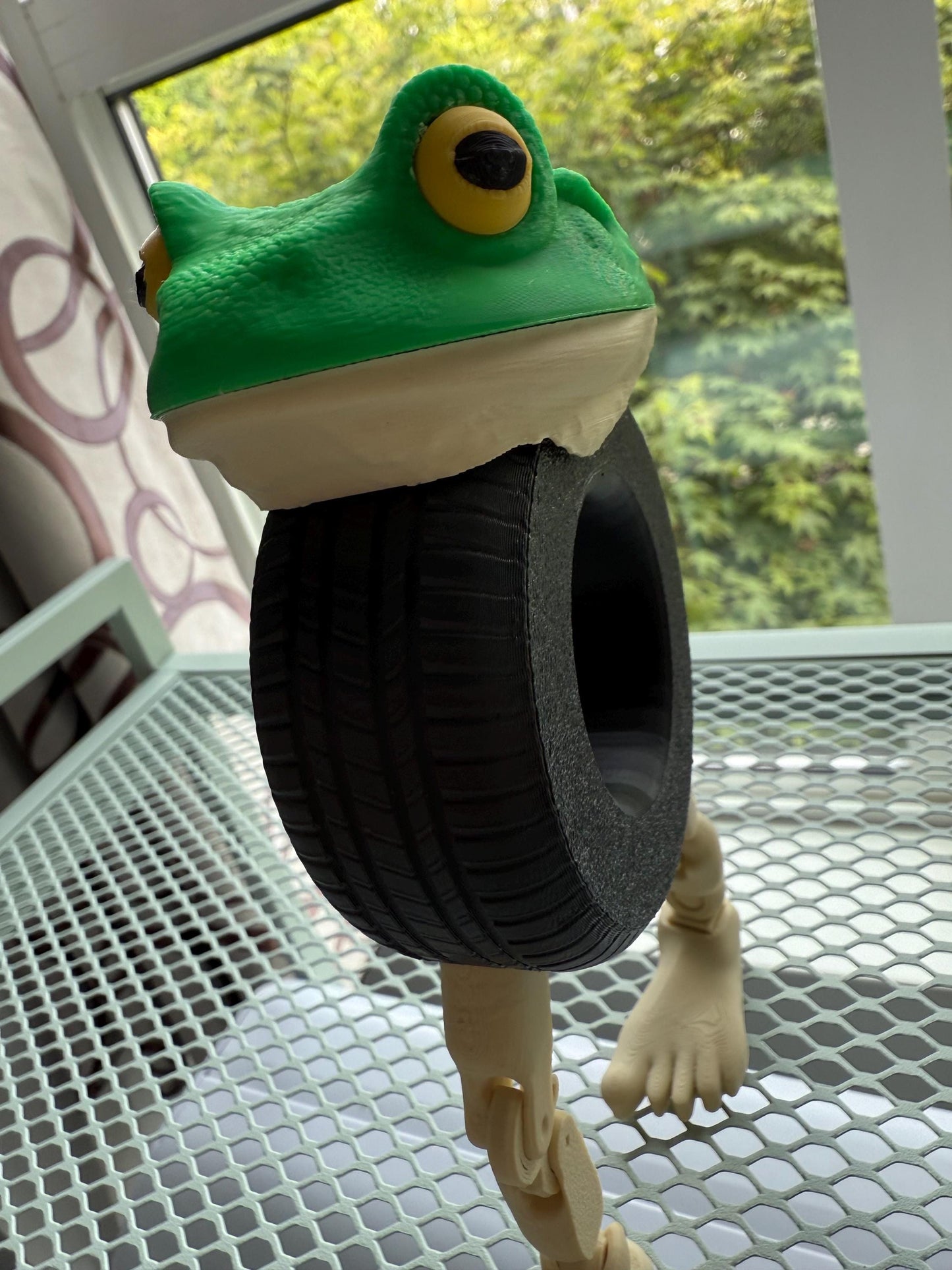 Boneca Ambalabu 3D Printed Meme Figurine Frog Tire Lady Toy Surreal TikTok Desk Decor Viral Meme TikTok trend Ambalu toy Italian Brainrot