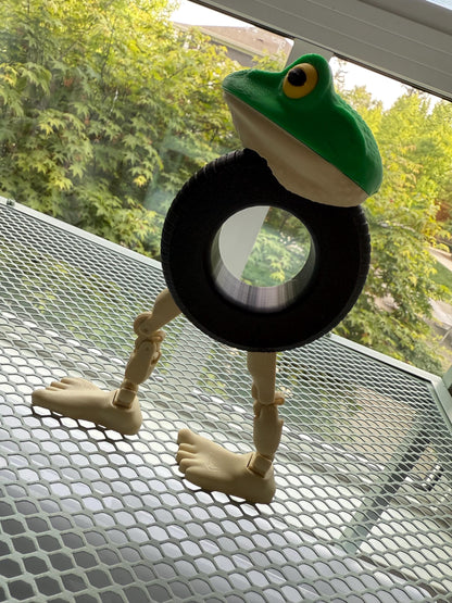 Boneca Ambalabu 3D Printed Meme Figurine Frog Tire Lady Toy Surreal TikTok Desk Decor Viral Meme TikTok trend Ambalu toy Italian Brainrot