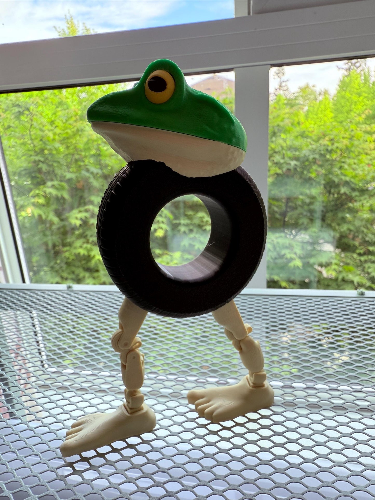 Boneca Ambalabu 3D Printed Meme Figurine Frog Tire Lady Toy Surreal TikTok Desk Decor Viral Meme TikTok trend Ambalu toy Italian Brainrot