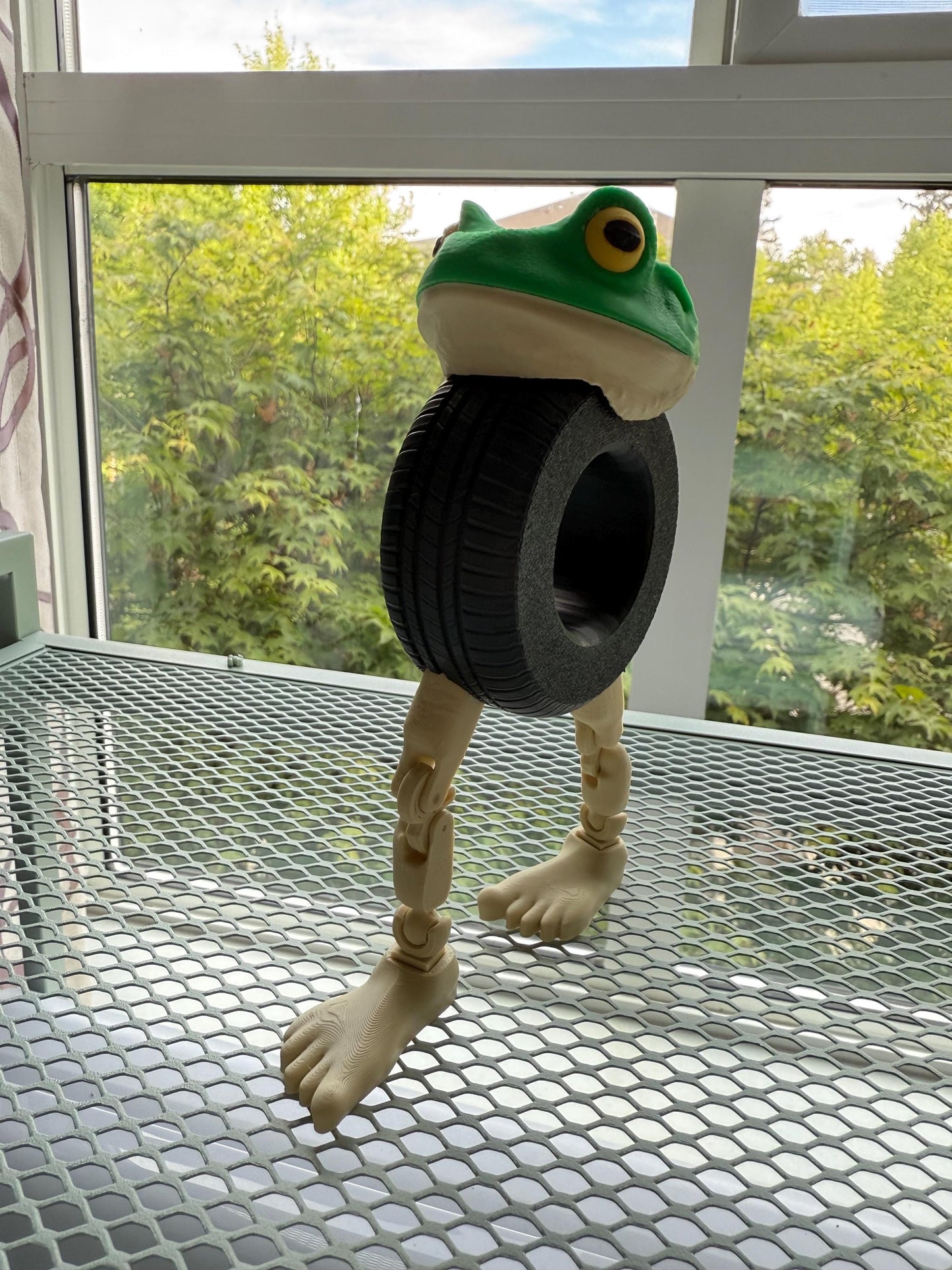 Boneca Ambalabu 3D Printed Meme Figurine Frog Tire Lady Toy Surreal TikTok Desk Decor Viral Meme TikTok trend Ambalu toy Italian Brainrot