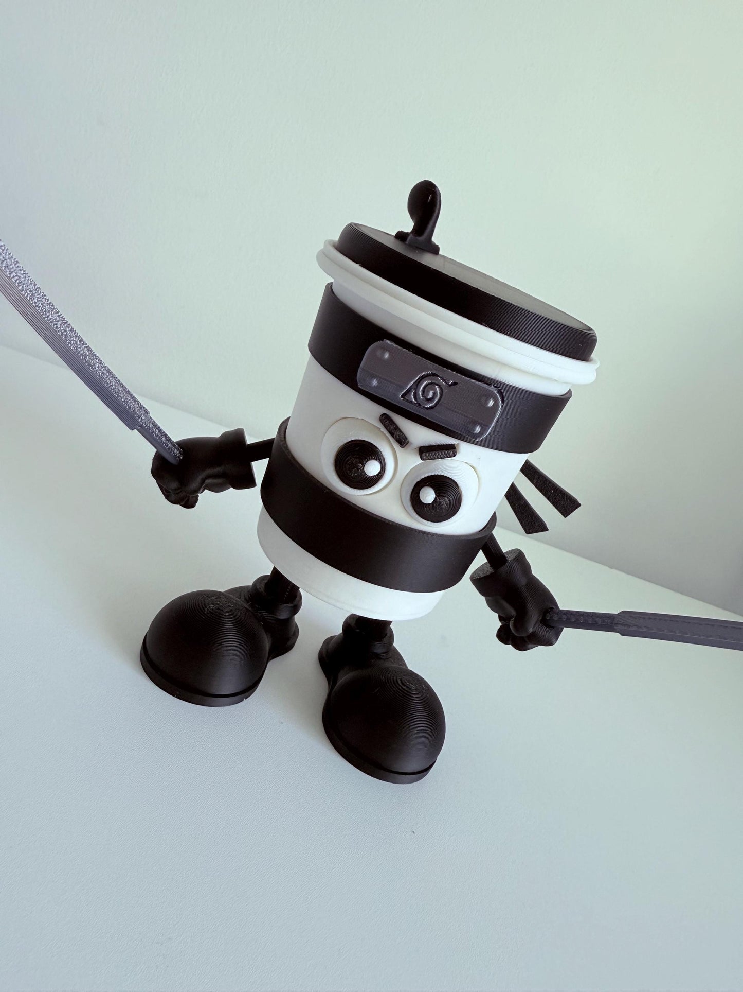 Cappuccino Assassino 3D Printed figure Brainrot Italian memes Desk Toy coffee Cup Figurine Gift for Killer Cappucchino and Meme Tiktok Fans