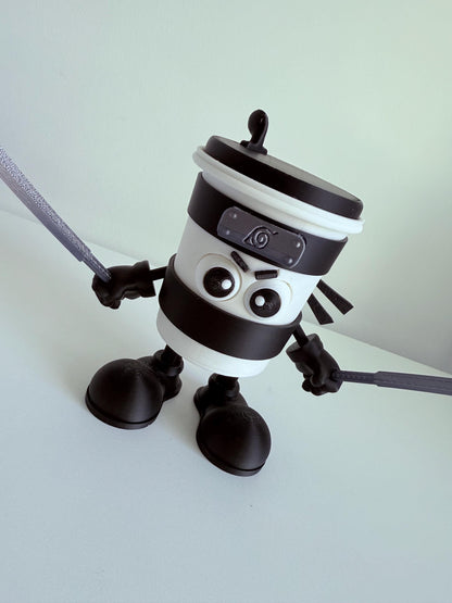 Cappuccino Assassino 3D Printed figure Brainrot Italian memes Desk Toy coffee Cup Figurine Gift for Killer Cappucchino and Meme Tiktok Fans