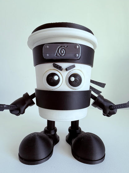 Cappuccino Assassino 3D Printed figure Brainrot Italian memes Desk Toy coffee Cup Figurine Gift for Killer Cappucchino and Meme Tiktok Fans