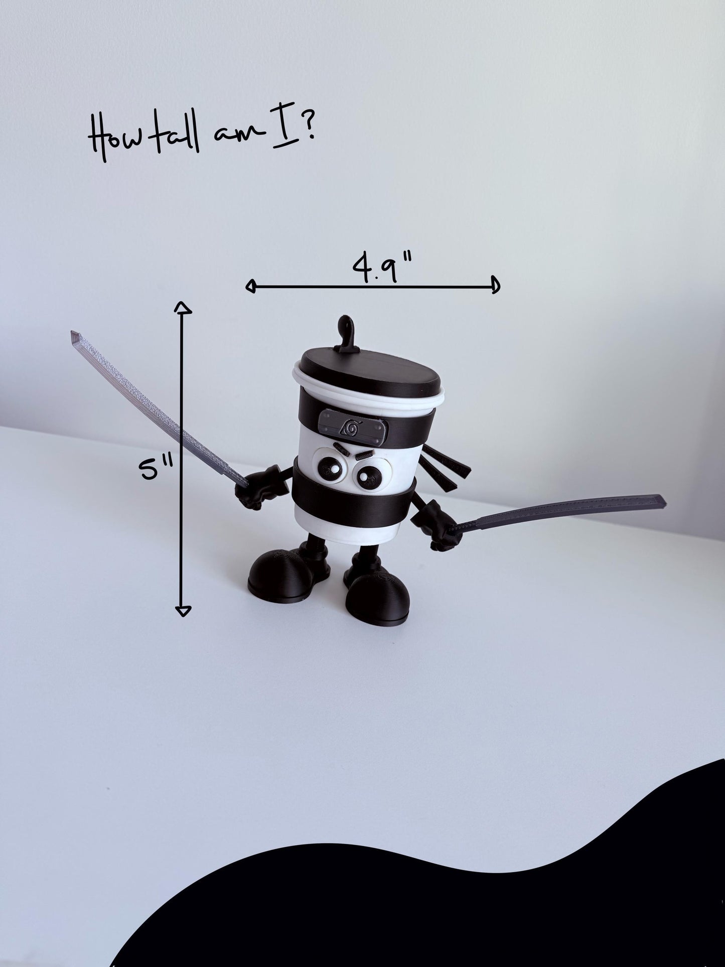 Cappuccino Assassino 3D Printed figure Brainrot Italian memes Desk Toy coffee Cup Figurine Gift for Killer Cappucchino and Meme Tiktok Fans