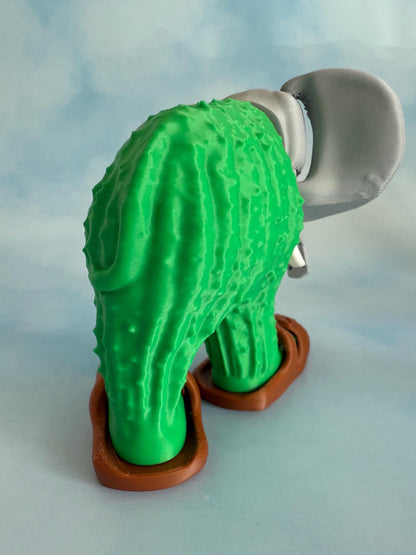 Lirili Larila 3D printed Figurine Viral Meme Elephant in Sandals Funny Desk Decor Unique Gift Kawaii Animal Toy Handmade Collectible TikTok