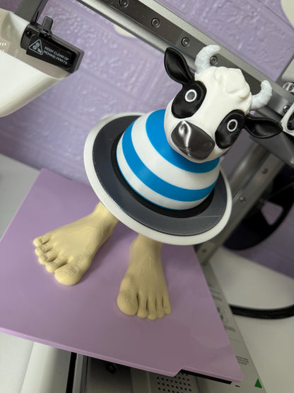 Vaca Saturno Saturnita Toy Funny gift cow Figure Viral TikTok Trend Collectible Desktop Gift for Meme Lovers Gen Z gift Italian Brainrot