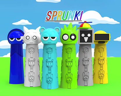 Custom Sprunki Pencil Case 3D Printed Colorful Storage Desk Organizer Cute School Supply Holder Gift for Gamers teens and Students Sprunkies