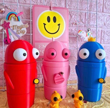 Repo Robot Tumbler drinkware figure 3D Printed horror Robot Cup with Lid Cute Geeky Drinkware for Gamers Tech Fans and Unique Gift Lovers