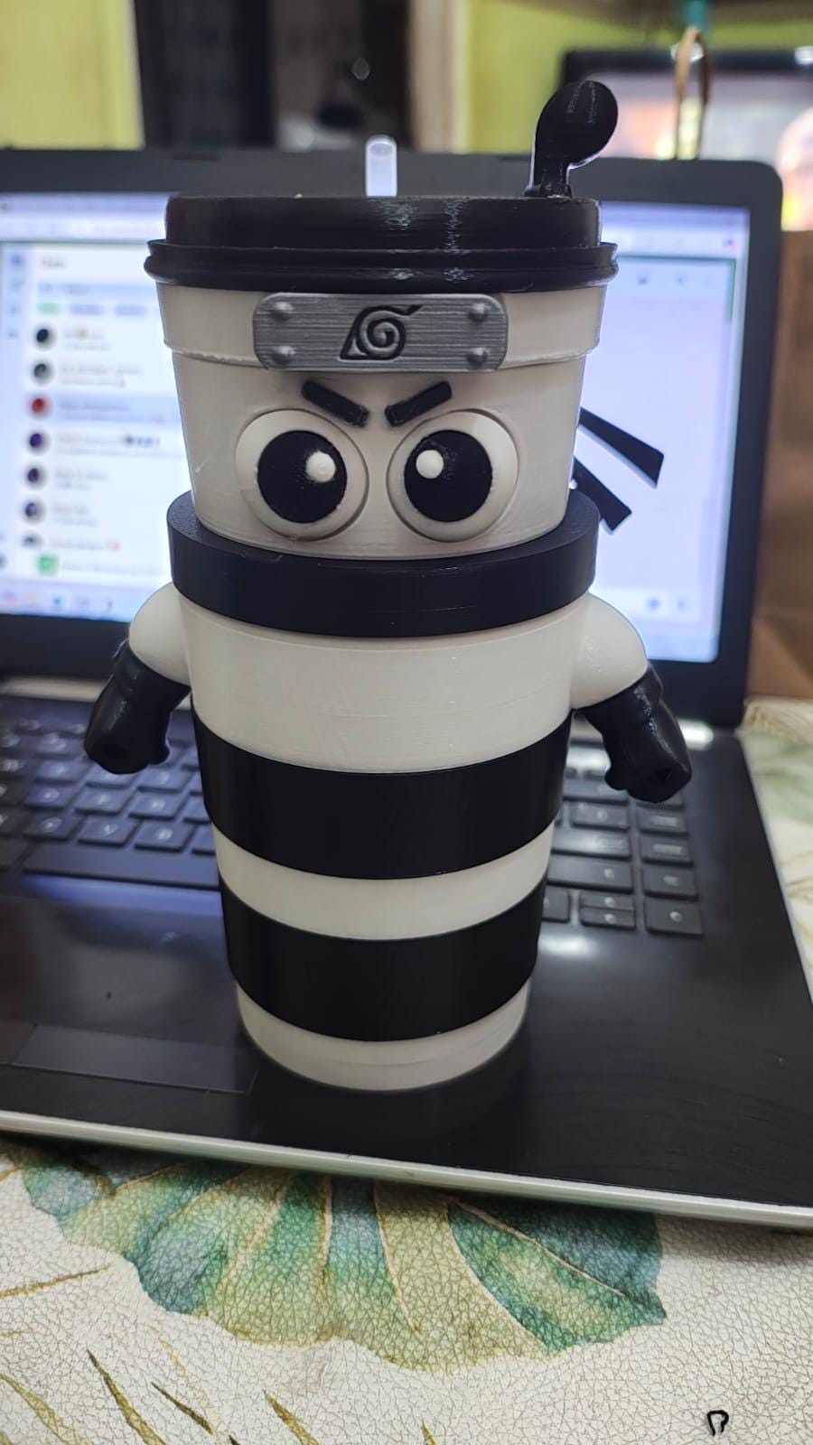 Cappuccino Assassino tumbler 3D Printed figure Brainrot Italian memes Desk Toy coffee Cup Gift for Killer Cappucchino and Meme Tiktok Fans